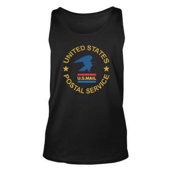 United States Postal Service Us Mail Men Women Tank Top Graphic Print Unisex - Thegiftio UK