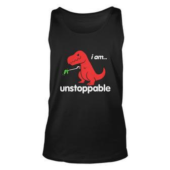 Unstoppable T Rex Funny Tshirt Unisex Tank Top - Monsterry CA
