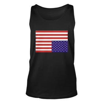 Upside Down American Flag In Distress Unisex Tank Top - Monsterry DE