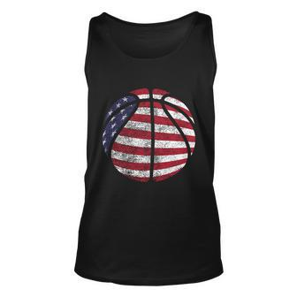 Us American Flag For Patriotic Basketball Gift Unisex Tank Top - Monsterry UK