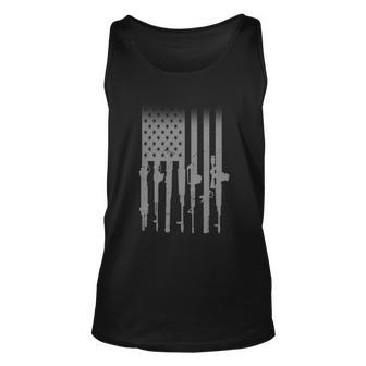 Us Gun Flag Tshirt Unisex Tank Top - Monsterry CA