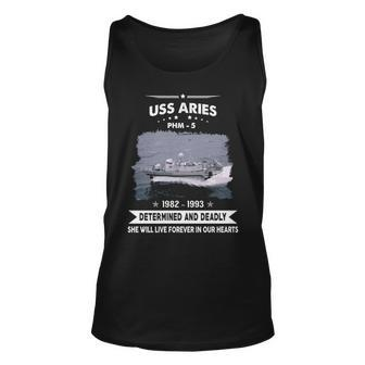 Uss Aries Phm 5 - Determined And Deadly Unisex Tank Top - Monsterry AU