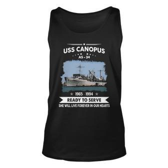 Uss Canopus As Unisex Tank Top - Monsterry