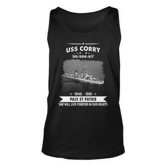 Uss Corry Dd V3 Unisex Tank Top - Monsterry UK