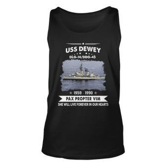 Uss Dewey Ddg 45 Dlg Unisex Tank Top - Monsterry