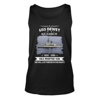 Uss Dewey Ddg 45 Dlg Unisex Tank Top - Monsterry UK