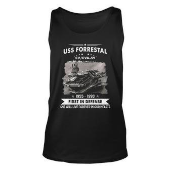 Uss Forrestal Cv 59 Cva Unisex Tank Top - Monsterry CA