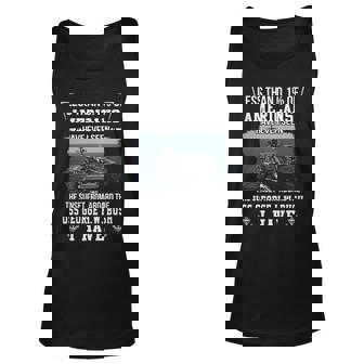 Uss George HW Bush Cvn 77 Sunset Unisex Tank Top - Monsterry