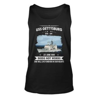 Uss Gettysburg Cg V2 Unisex Tank Top - Monsterry CA