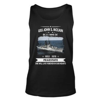 Uss John S Mccain Dl3 Ddg Unisex Tank Top - Monsterry DE