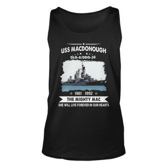 Uss Macdonough Dlg 8 Ddg Unisex Tank Top - Monsterry UK