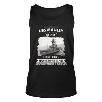 Uss Manley Dd Unisex Tank Top - Monsterry