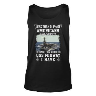 Uss Midway Cv 41 Cva 41 Sunset Unisex Tank Top - Monsterry