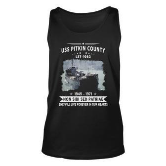 Uss Pitkin County Lst Unisex Tank Top - Monsterry CA