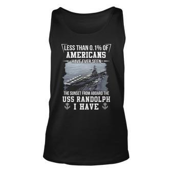 Uss Randolph Cv 15 Sunset Unisex Tank Top - Monsterry