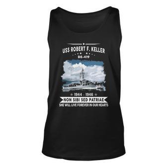 Uss Robert F Keller De Unisex Tank Top - Monsterry UK