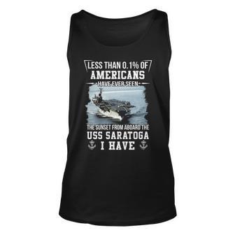 Uss Saratoga Cv 60 Cva 60 Sunset Unisex Tank Top - Monsterry UK