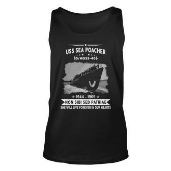 Uss Sea Poacher Ss 406 Agss Unisex Tank Top - Monsterry AU