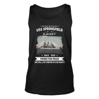 Uss Springfield Clg Unisex Tank Top - Monsterry