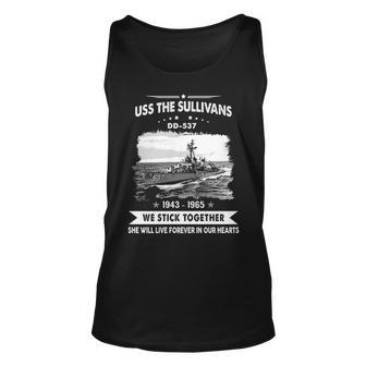 Uss The Sullivans Dd Unisex Tank Top - Monsterry UK