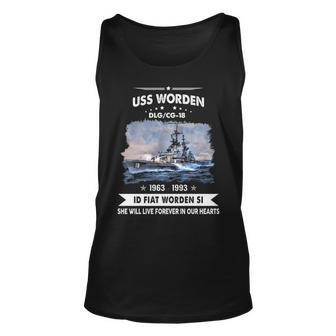 Uss Worden Dlg 18 Cg Unisex Tank Top - Monsterry UK