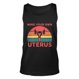Uterus Shows Middle Finger Feminist Feminism Gift Unisex Tank Top - Monsterry UK