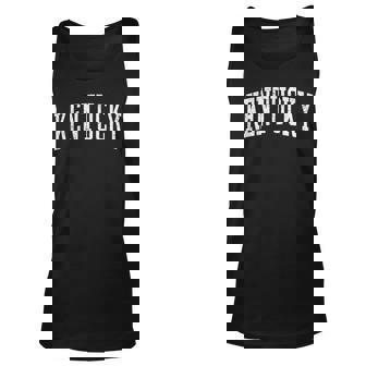 Varsity Distressed Kentucky Men Women Tank Top Graphic Print Unisex - Thegiftio