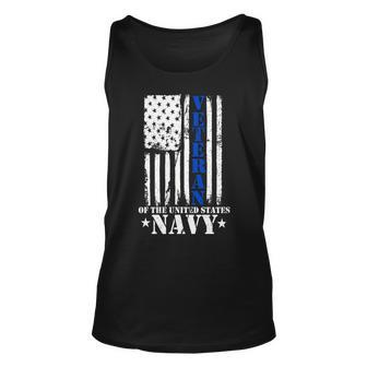 Veteran Of The United States Navy Flag Tshirt Unisex Tank Top - Monsterry CA