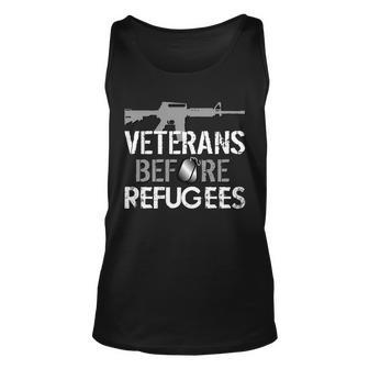 Veterans Before Refugees Tshirt Unisex Tank Top - Monsterry AU