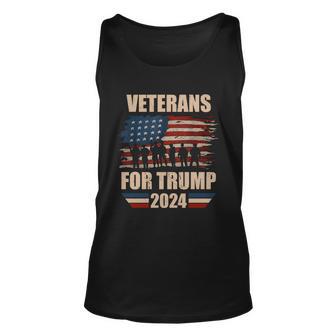 Veterans For Trump 2024 Pro American Troops Tshirt Unisex Tank Top - Monsterry CA