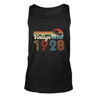 Vintage 1928 Made In 1928 94Th Birthday Gift 94 Year Old Unisex Tank Top - Monsterry