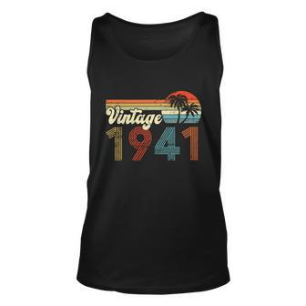 Vintage 1941 Made In 1941 81St Birthday Gift 81 Year Old Unisex Tank Top - Monsterry