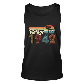 Vintage 1942 Made In 1942 80Nd Birthday Gift 80 Year Old Unisex Tank Top - Monsterry