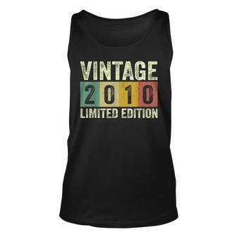 Vintage 2010 Limited Edition 12 Years Old 12Th Birthday Gift Men Women Tank Top Graphic Print Unisex - Thegiftio UK