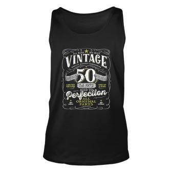 Vintage 50Th Birthday For Him 1972 Aged To Perfection Tshirt Unisex Tank Top - Monsterry