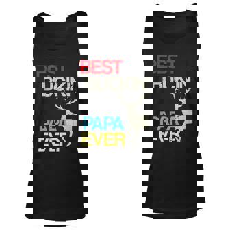 Vintage Best Buckin Papa Hunting Unisex Tank Top - Thegiftio
