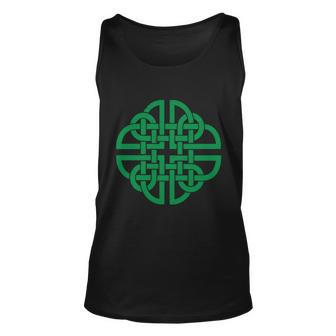 Vintage Celtic Knot Shield St Patricks Day Graphic Design Printed Casual Daily Basic Unisex Tank Top - Thegiftio UK