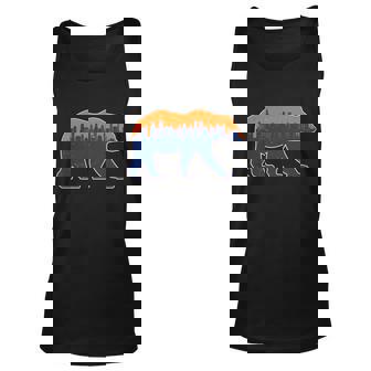 Vintage Chicago Illinois Skyline Bears Football Unisex Tank Top - Thegiftio