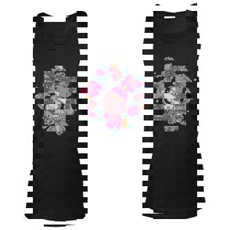 Vintage Christmas Poodle Pinecone Holly Wreath Graphic Design Printed Casual Daily Basic Unisex Tank Top - Thegiftio