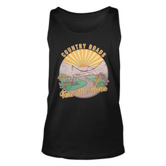 Vintage Country Roads Take Me Home Tshirt Unisex Tank Top - Monsterry DE