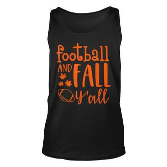 Vintage Fall Yall Halloween Funny Football And Fall Yall Unisex Tank Top - Seseable
