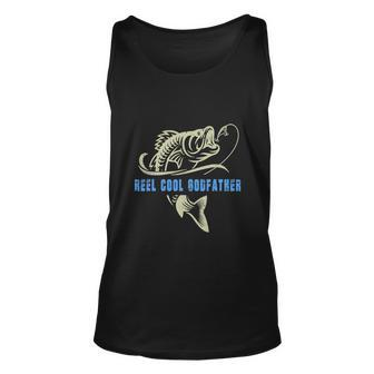 Vintage Fishing Reel Cool Godfather Funny Fish Unisex Tank Top - Monsterry UK