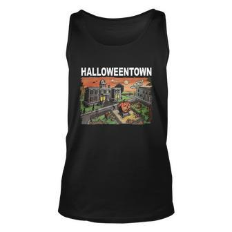 Vintage Halloween Town Unisex Tank Top - Monsterry