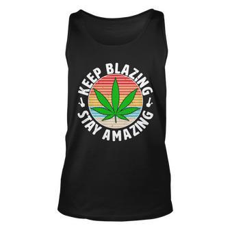 Vintage Keep Blazing Stay Amazing Unisex Tank Top - Monsterry DE