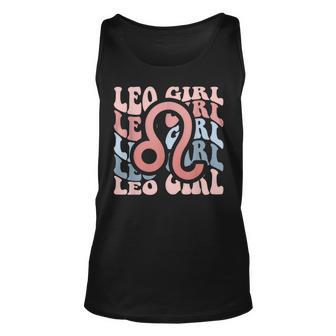 Vintage Leo Girl Retro Birthday Queen Women Horoscope Unisex Tank Top - Thegiftio UK