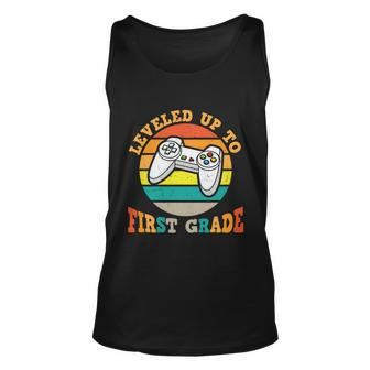 Vintage Leveled Up To 1St Grade Back To School Unisex Tank Top - Monsterry