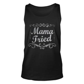 Vintage Mama Tried V2 Unisex Tank Top - Monsterry AU