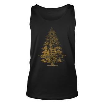 Vintage Nature Lover Pine Tree Forest Tshirt Unisex Tank Top - Monsterry