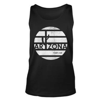 Vintage Red For Ed Arizona Cactus Unisex Tank Top - Monsterry