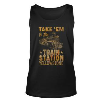 Vintage Take Em To The Train Station Tshirt Unisex Tank Top - Monsterry AU